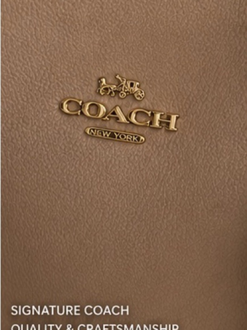 Coach Tatum Shoulder Bag in Taupe - Picture 6 of 11